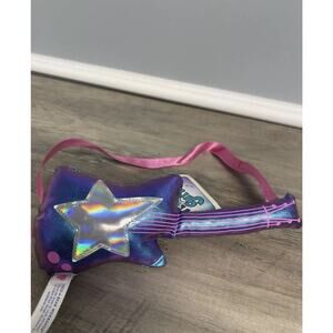 Rock Star Guitar Build A Bear Workshop Blue Pink Strap Silver Reflective Star